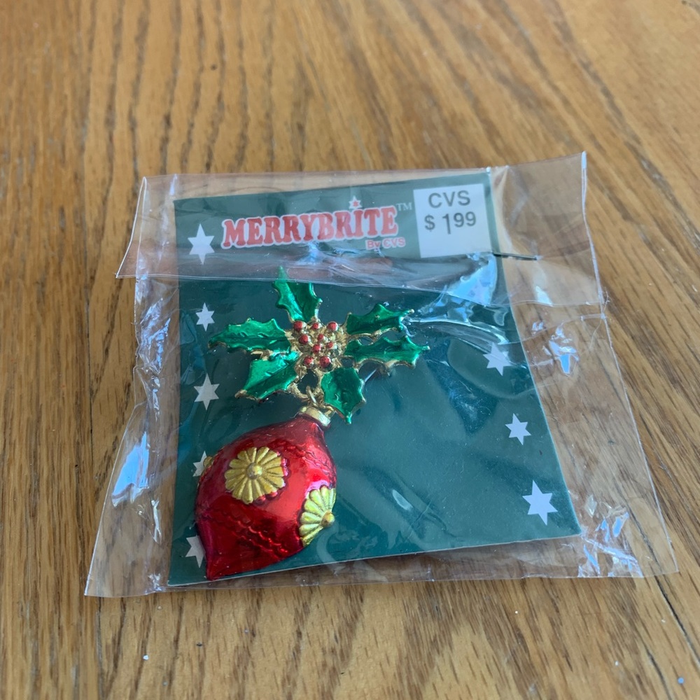 Vintage Merrybrite Christmas Pin